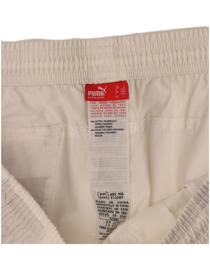 Puma Mens Sport Shorts Large  White Cotton