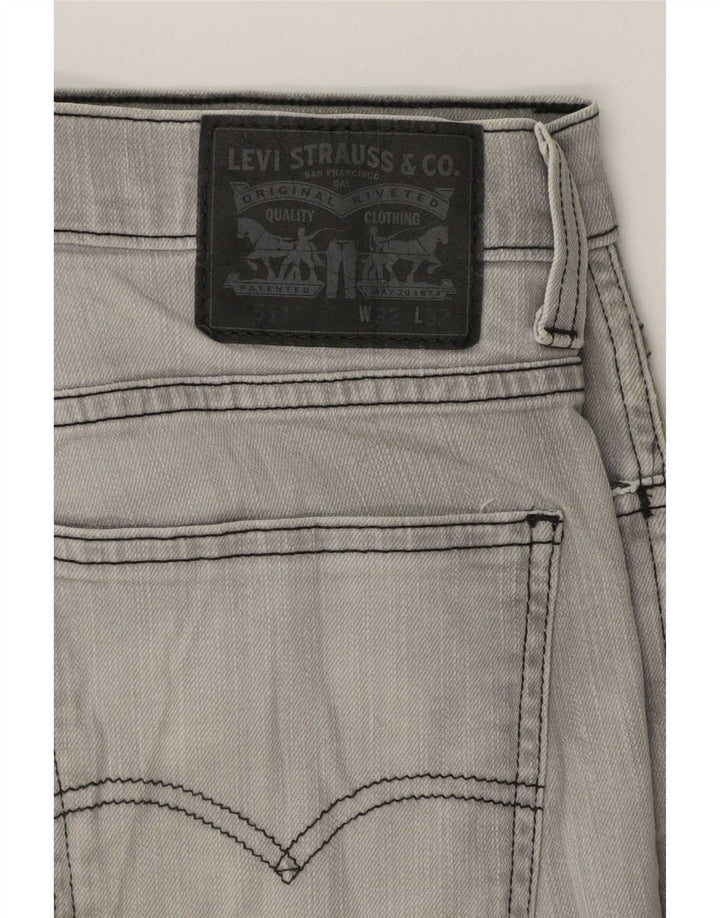 Levi's Mens 511 Slim Jeans W32 L32 Grey Cotton