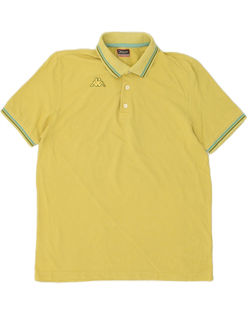 KAPPA Mens Polo Shirt XL Yellow Cotton Vintage Kappa and Second-Hand Kappa from Messina Hembry 