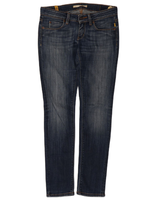 Meltin' Pot Womens Mika Skinny Jeans W26 L32 Blue Cotton