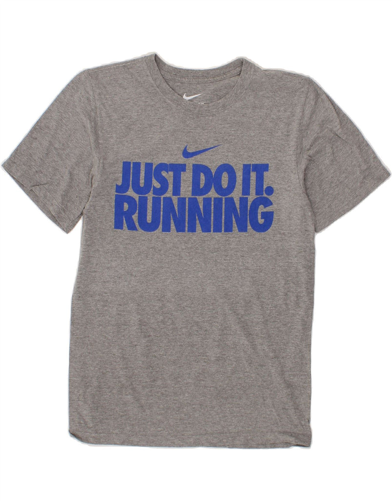 NIKE Mens Regular Fit Graphic T-Shirt Top Small Grey Cotton Vintage Nike and Second-Hand Nike from Messina Hembry 