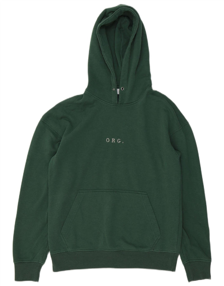 Jack & Jones Mens Hoodie Jumper Medium Green Cotton