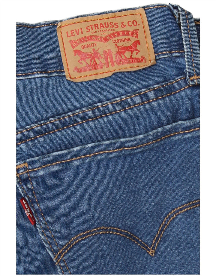 Levi's Womens 710 Super Skinny Jeans W29 L29 Blue Cotton