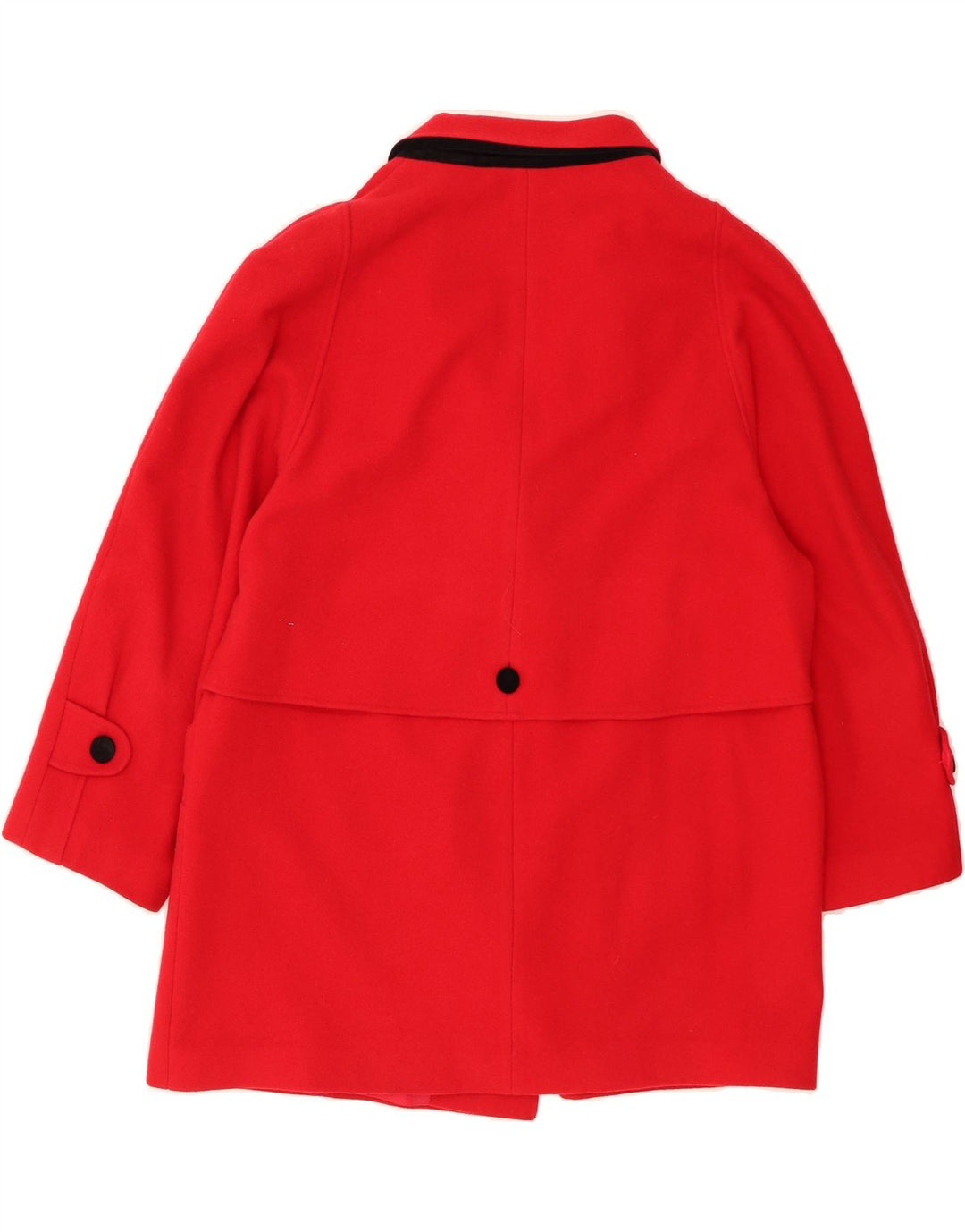 VINTAGE Womens Oversized Double Breasted Overcoat UK 16 Large Red New Wool Vintage Vintage and Second-Hand Vintage from Messina Hembry 