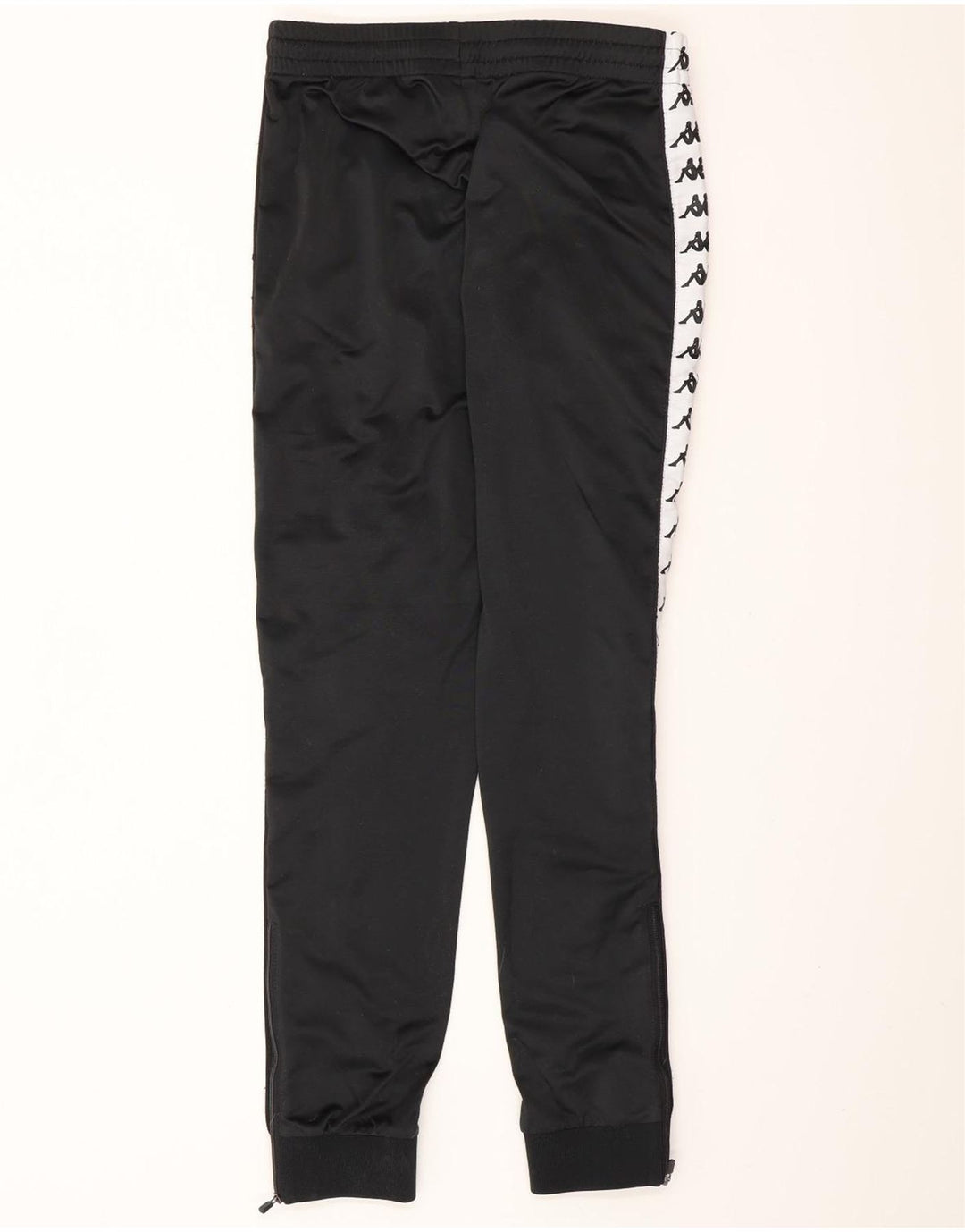 KAPPA Mens Graphic Tracksuit Trousers Joggers Medium  Black Colourblock