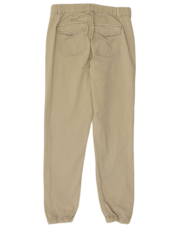 Marks & Spencer Womens Joggers Trousers UK 10 Small W28 L27 Green Cotton