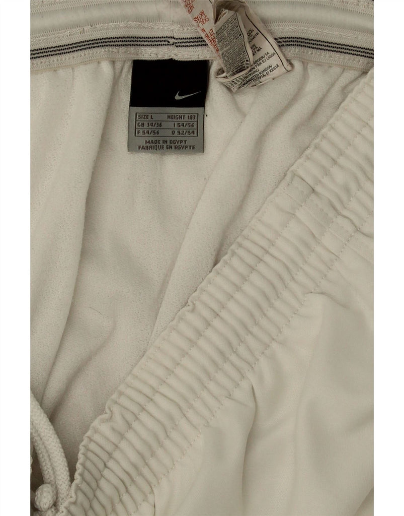 NIKE Mens Sport Shorts Large White Polyester Vintage Nike and Second-Hand Nike from Messina Hembry 