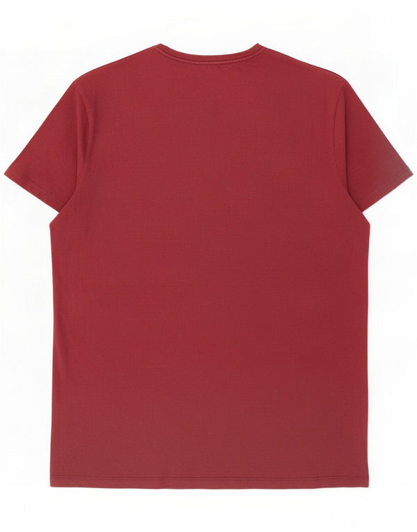 Jack & Jones Mens Graphic T-Shirt Top 2XL Burgundy