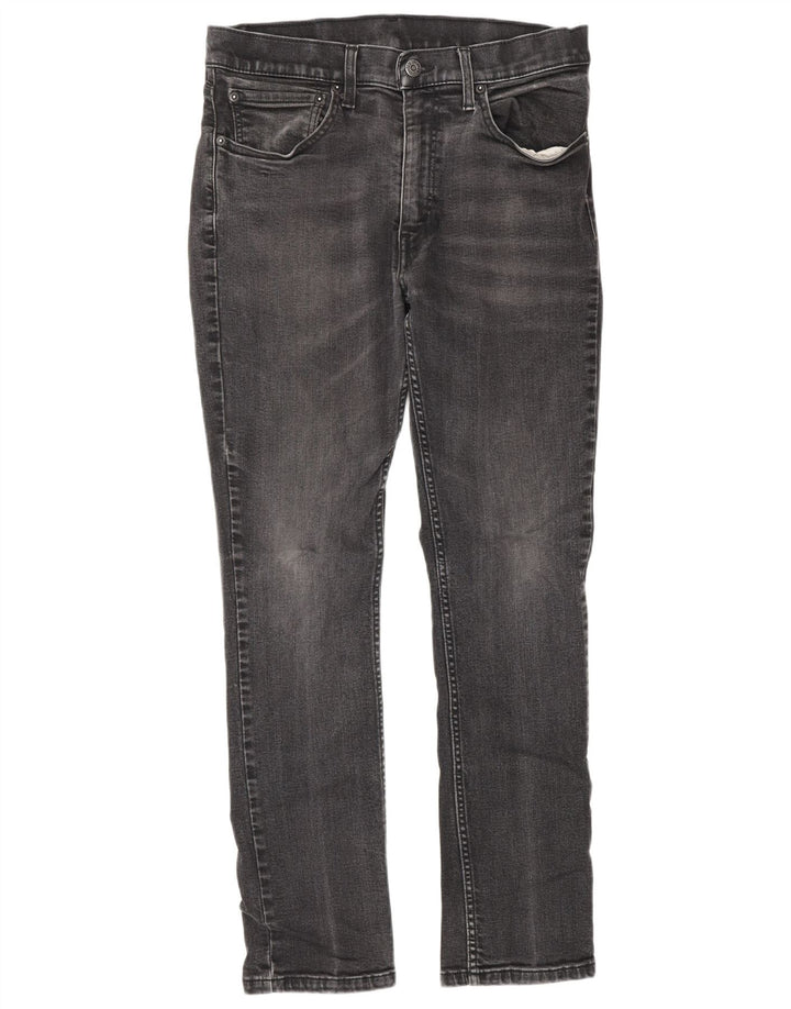 Levi's Mens 511 Slim Jeans W34 L30 Black Cotton