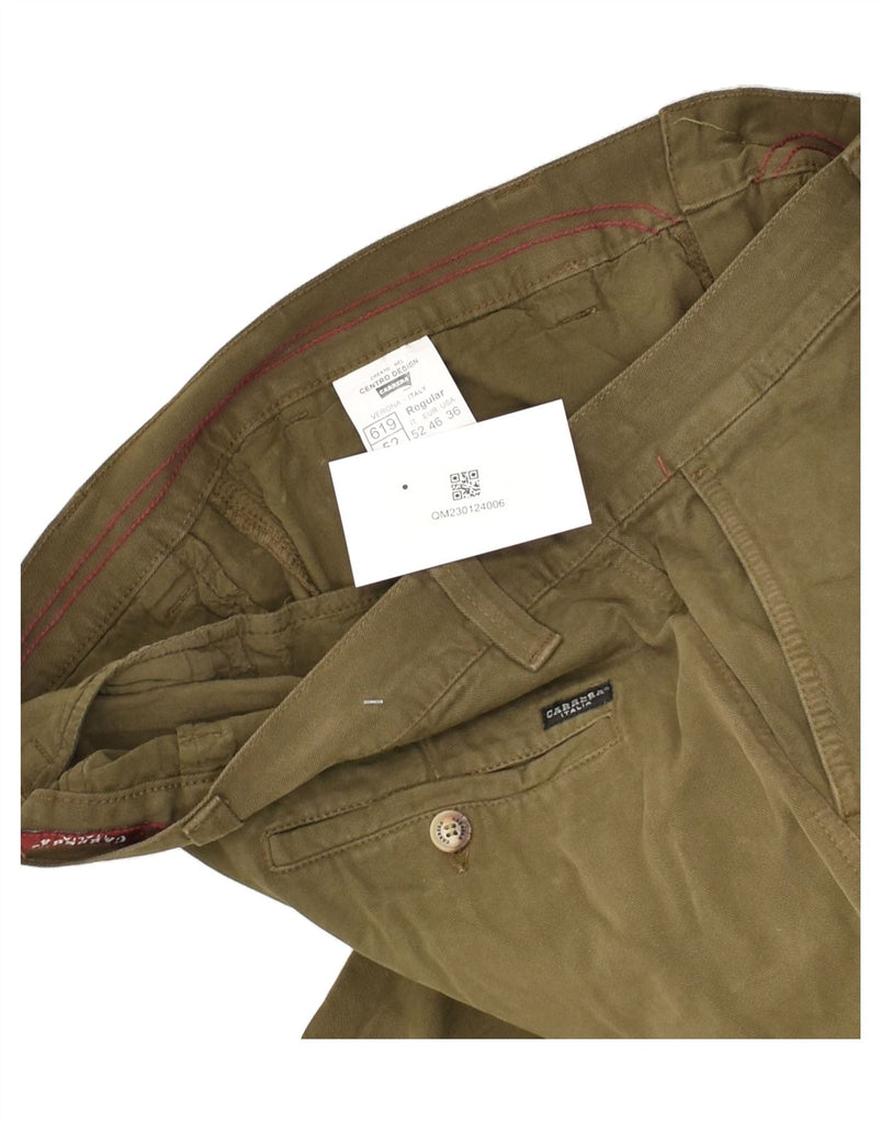 CARRERA Mens Straight Cargo Trousers IT 52 XL W38 L33  Khaki Cotton | Vintage Carrera | Thrift | Second-Hand Carrera | Used Clothing | Messina Hembry 