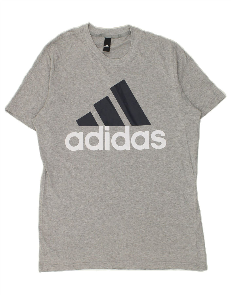 ADIDAS Mens Graphic T-Shirt Top Small Grey | Vintage Adidas | Thrift | Second-Hand Adidas | Used Clothing | Messina Hembry 