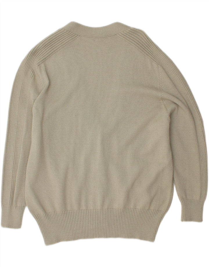 BLEYLE Womens Cardigan Sweater UK 20 2XL Green Virgin Wool