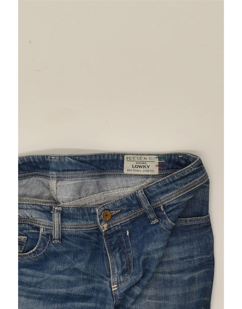 DIESEL Womens Lowky Straight Jeans W30 L34 Blue Cotton | Vintage Diesel | Thrift | Second-Hand Diesel | Used Clothing | Messina Hembry 