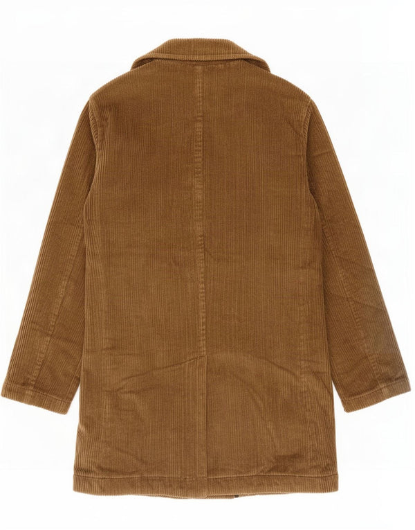 Esprit Mens 4 Button Corduroy Coat UK 40 Large Brown Cotton