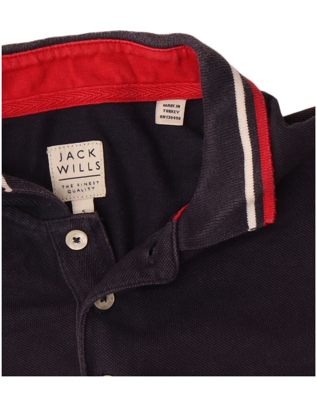 Jack Wills Mens Polo Shirt Small Navy Blue Cotton