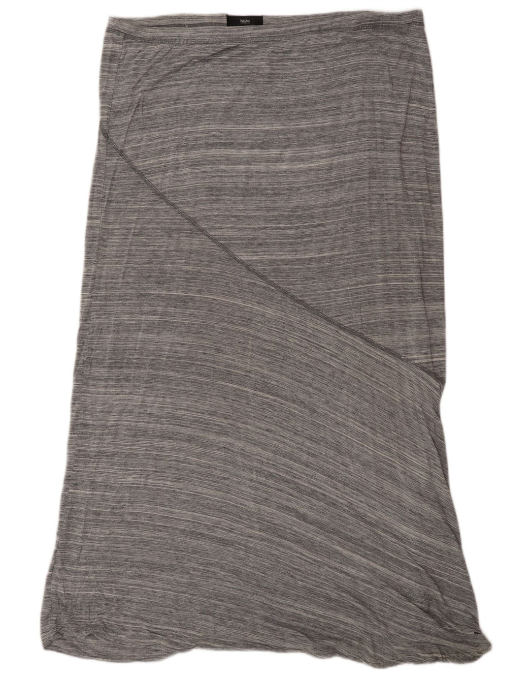 MOSSIMO Womens Maxi Skirt XL W38 Grey Pinstripe Rayon