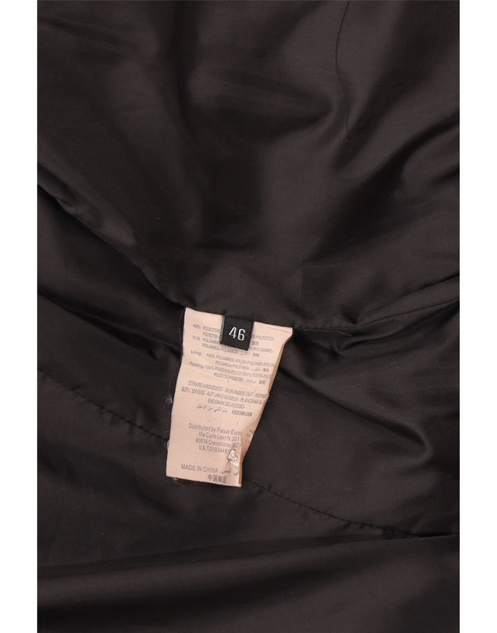 Guess By Marciano Womens Padded Coat IT 46 Large Navy Blue Polyester