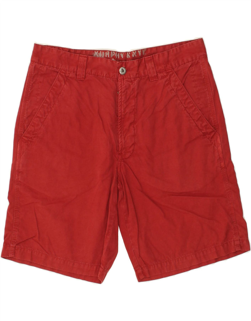 MURPHY & NYE Mens Chino Shorts W34 Large Red Cotton | Vintage Murphy & Nye | Thrift | Second-Hand Murphy & Nye | Used Clothing | Messina Hembry 