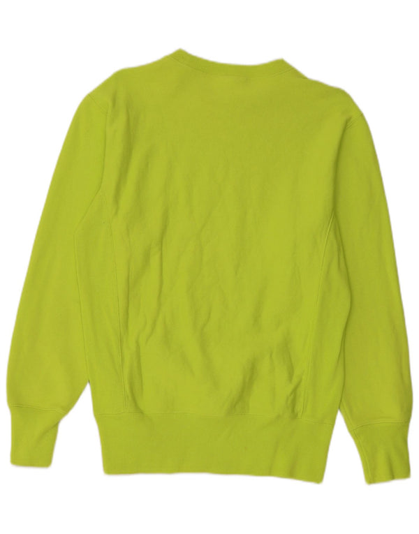 Champion Womens Sweatshirt Jumper UK 10 Small Green Cotton