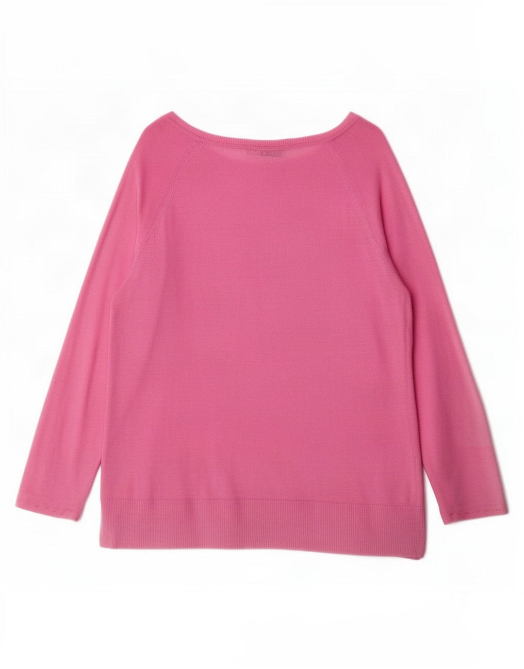 Zara Womens Top 3/4 Sleeve UK 14 Medium Pink