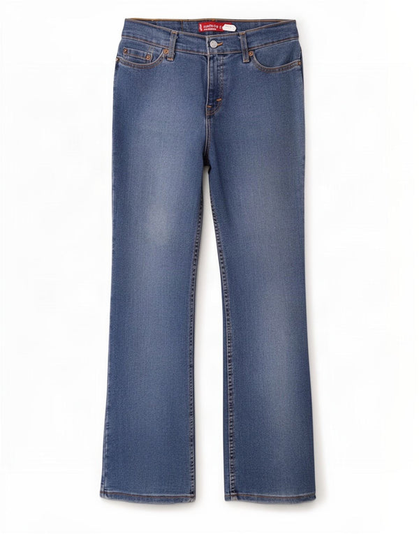 Levi's Womens 518 Super Low Bootcut Jeans US 9 Medium W30 L31 Blue Cotton