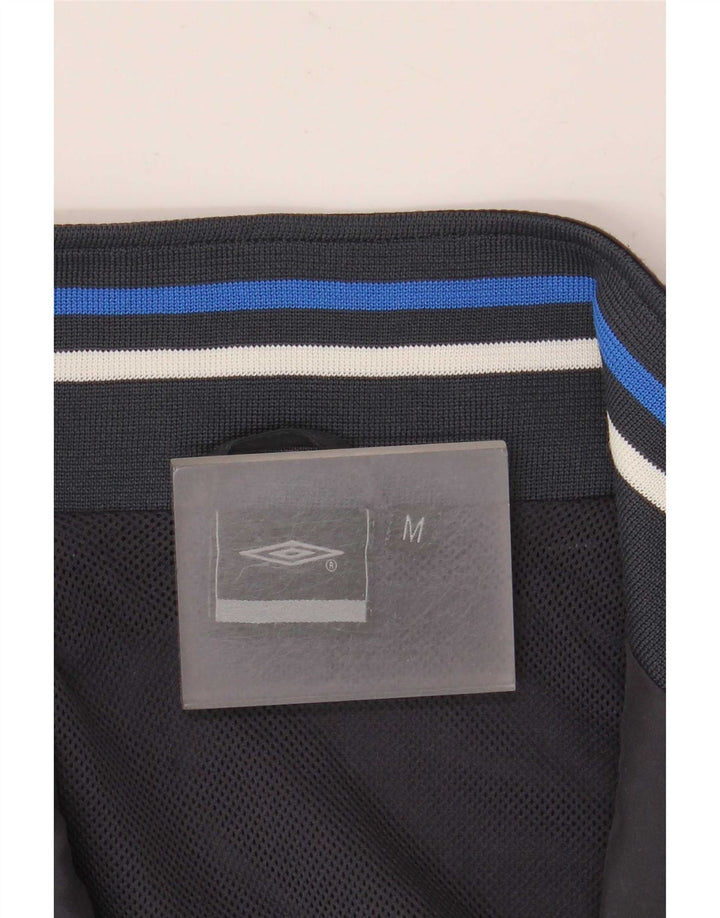 Umbro Mens Tracksuit Top Jacket Medium Navy Blue Colourblock
