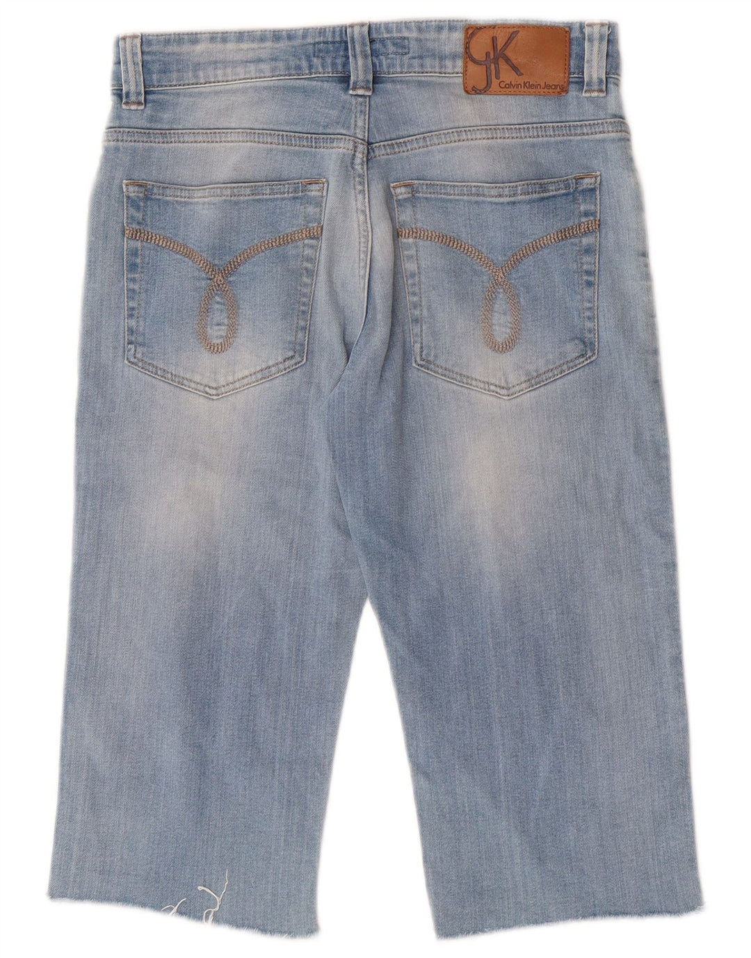 Calvin Klein Womens Slim Regular Fit Capri Jeans W29 Medium  Blue Cotton