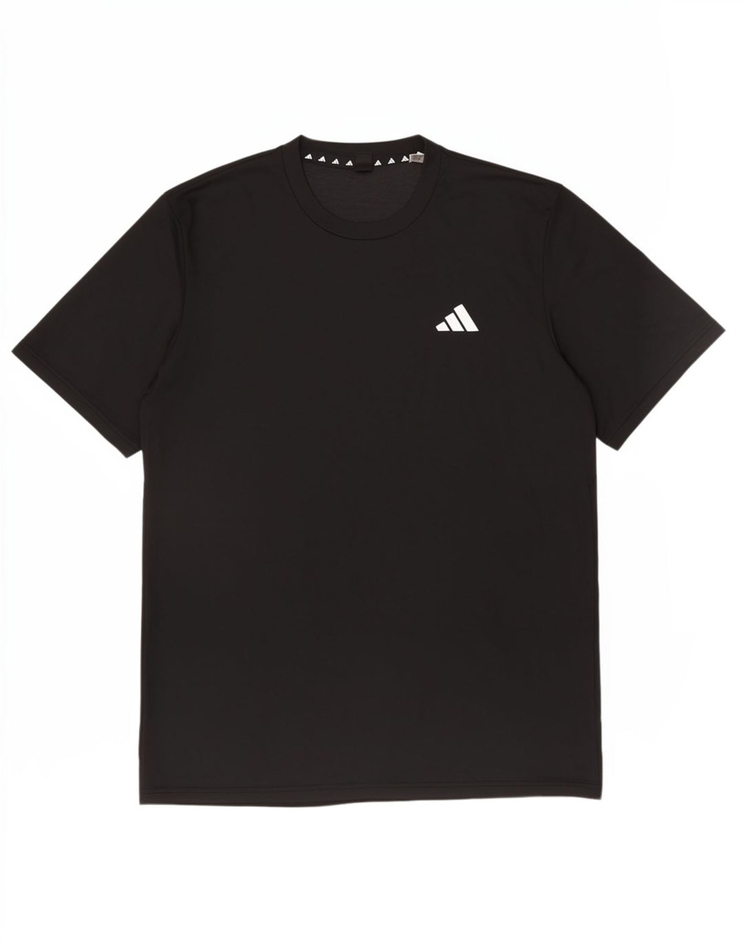 Adidas Mens T-Shirt Top Medium Black Polyester Sports