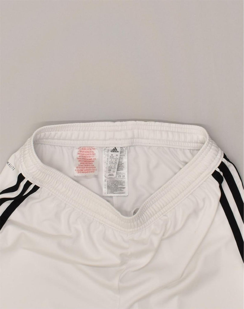 ADIDAS Boys Climalite Sport Shorts 13-14 Years White Polyester | Vintage Adidas | Thrift | Second-Hand Adidas | Used Clothing | Messina Hembry 