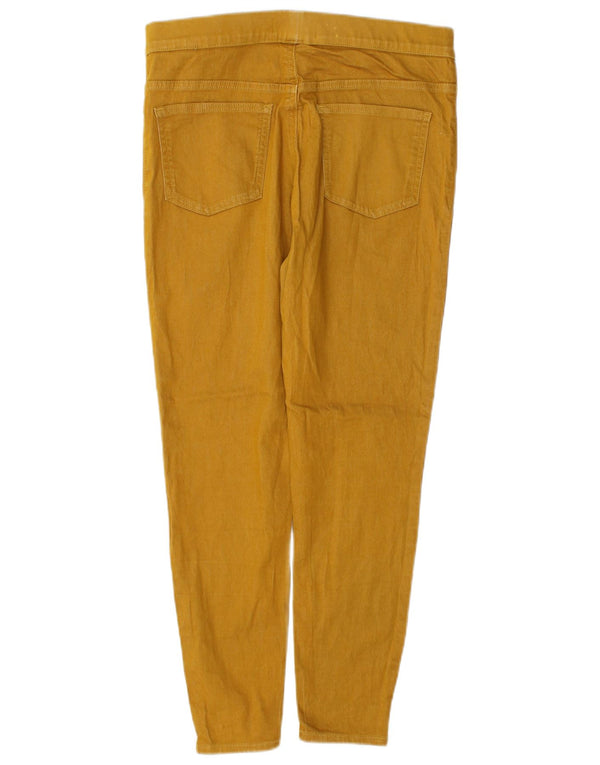 Marks & Spencer Womens Jegging Jeans UK 12 Medium W30 L27 Yellow Cotton