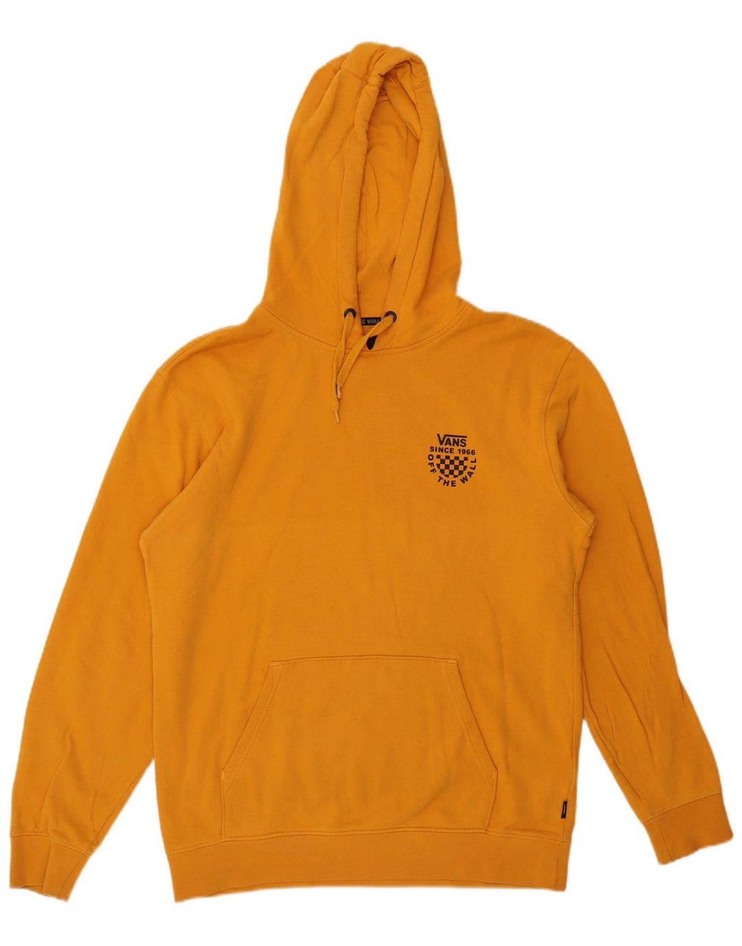 Vans Mens Graphic Hoodie Jumper Medium Orange Cotton