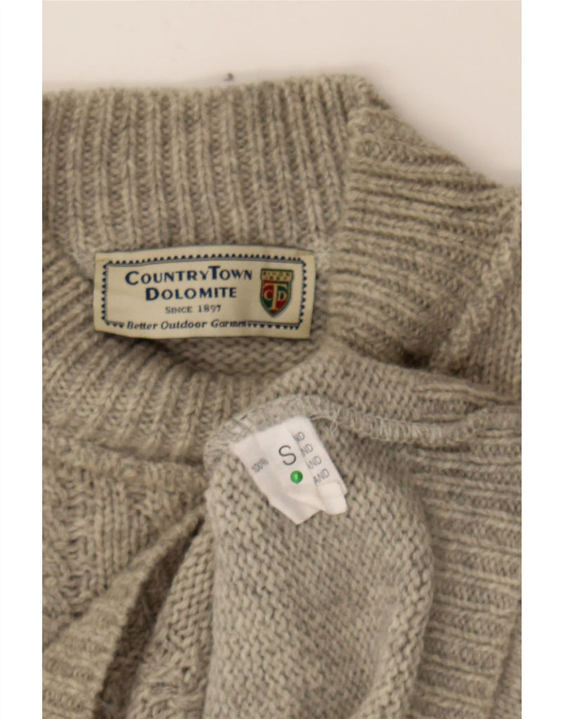 DOLOMITE Mens Turtle Neck Jumper Sweater Small Grey Wool Vintage Dolomite and Second-Hand Dolomite from Messina Hembry 