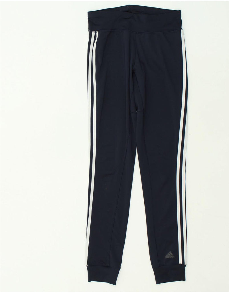 ADIDAS Womens Climalite Tracksuit Trousers Joggers UK 4/6 XS Navy Blue | Vintage Adidas | Thrift | Second-Hand Adidas | Used Clothing | Messina Hembry 