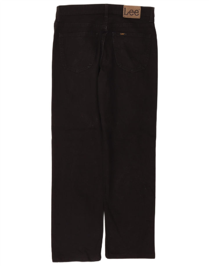 Lee Mens Brooklyn Straight Jeans W34 L30 Black Cotton