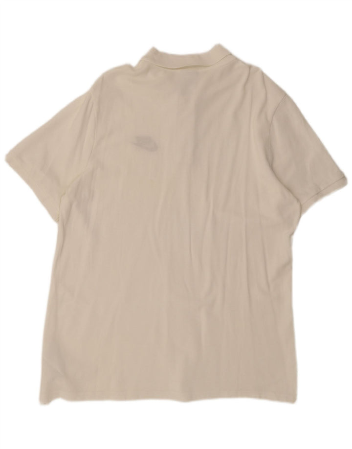 Nike Mens Polo Shirt XL White Cotton
