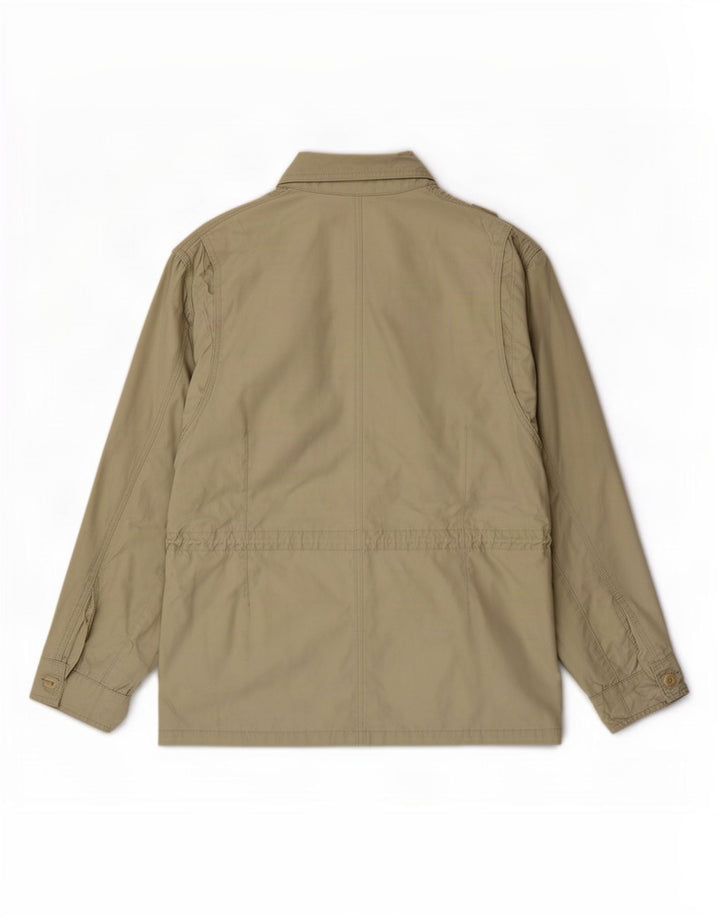 James Dillon Mens Utility Jacket UK 38 Medium Beige Cotton