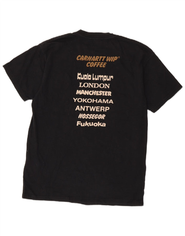 Carhartt Mens Graphic T-Shirt Top XS Black Cotton
