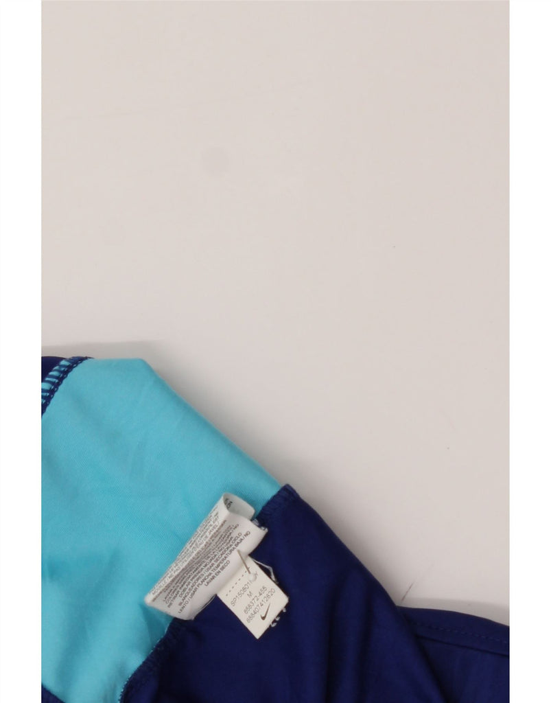 NIKE Womens Sport Shorts UK 14 Medium Navy Blue Colourblock Polyester Vintage Nike and Second-Hand Nike from Messina Hembry 