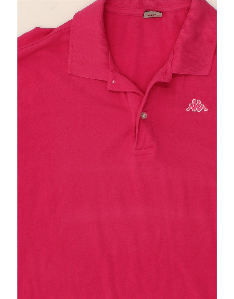 KAPPA Mens Polo Shirt XL Pink Cotton Vintage Kappa and Second-Hand Kappa from Messina Hembry 