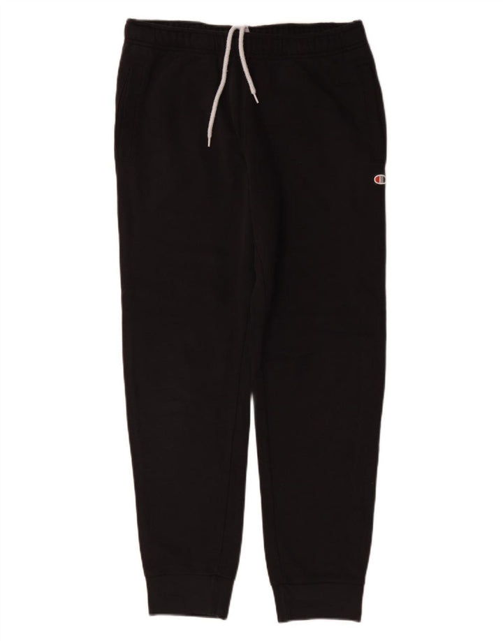 Champion Mens Tracksuit Trousers Joggers Medium Black Cotton