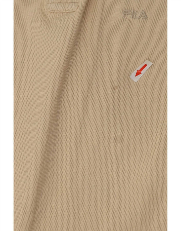 Fila Mens Polo Shirt IT 54 XL Beige