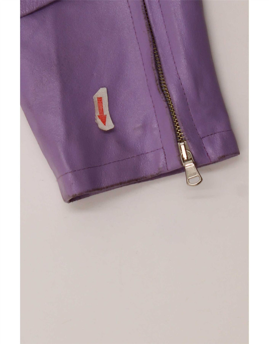 Habana Womens Leather Jacket UK 10 Small Purple Leather