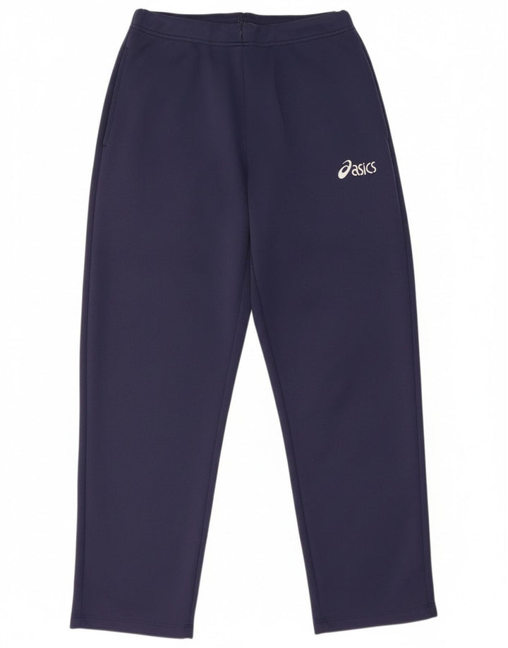 Asics Womens Tracksuit Trousers UK 14 Medium Navy Blue Polyester