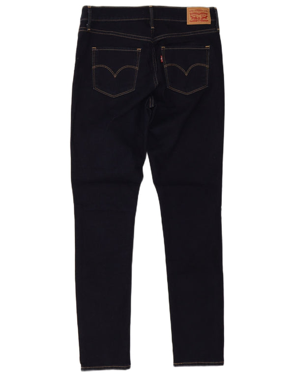 Levi's Womens 311 Shaping Skinny Jeans W28 L30 Navy Blue Cotton