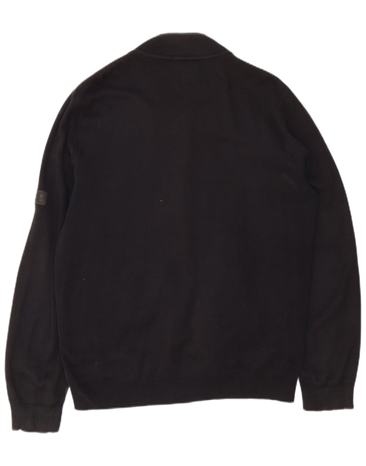 BARBOUR Mens Tracksuit Top Jacket XL Black Cotton