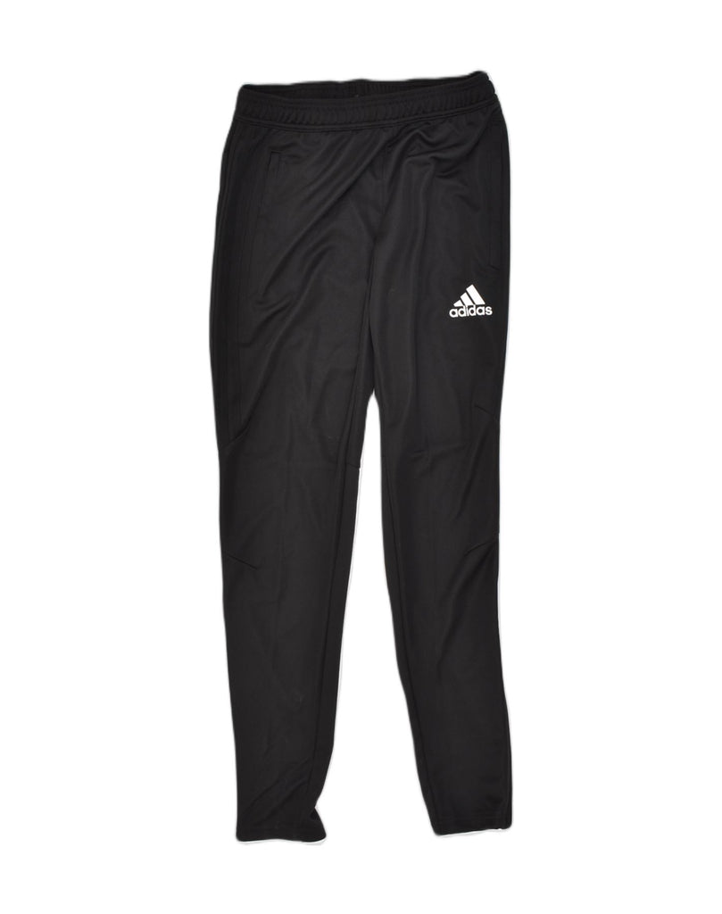 ADIDAS Mens Tracksuit Trousers Joggers Small Black Polyester | Vintage Adidas | Thrift | Second-Hand Adidas | Used Clothing | Messina Hembry 