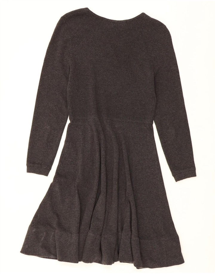 FRENCH CONNECTION Womens Long Sleeve Jumper Dress UK 12 Medium Grey Vintage French Connection and Second-Hand French Connection from Messina Hembry 