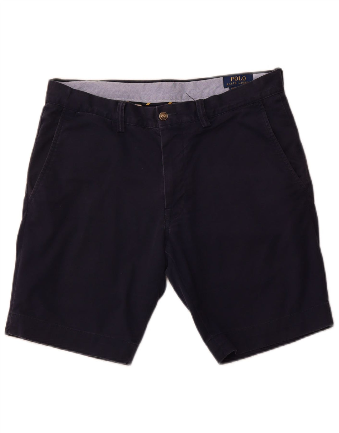 Polo Ralph Lauren Mens Chino Shorts W32 Medium  Navy Blue Cotton