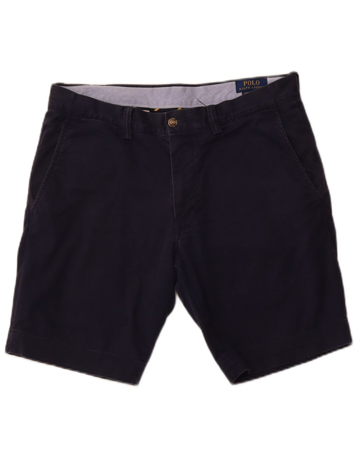 Polo Ralph Lauren Mens Chino Shorts W32 Medium  Navy Blue Cotton