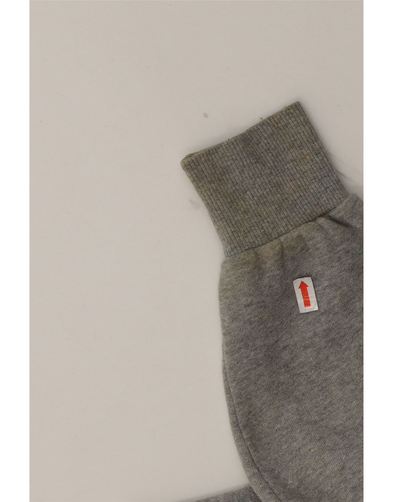 ELLESSE Womens Oversized Graphic Hoodie Jumper UK 8 Small  Grey Cotton Vintage Ellesse and Second-Hand Ellesse from Messina Hembry 